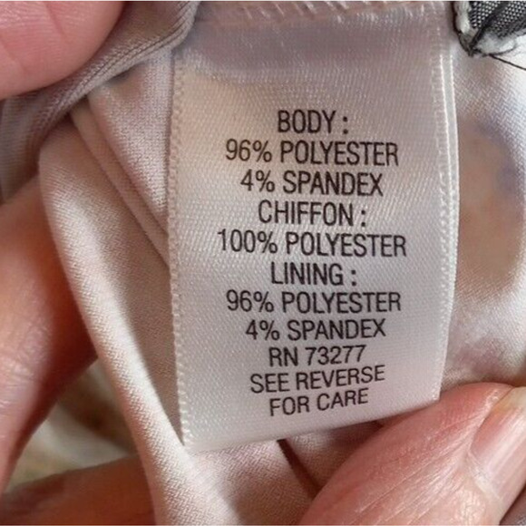 Vera Wang Simply Vera Flowy Slip Dress Pleated Front Sleeveless Floral Sz PM - Picture 9 of 9